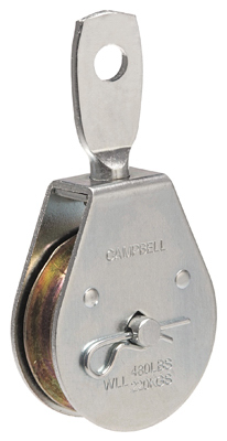 T7550301 1.5 in. Heavy Duty Single Swivel Eye Pulley