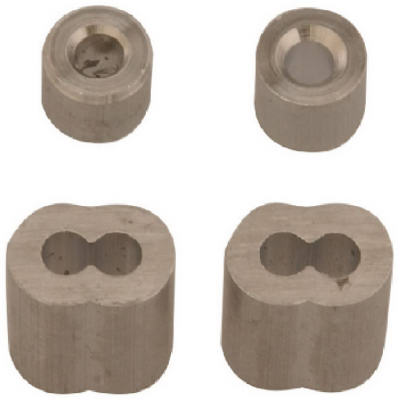 Picture of Apex Tools Group B7675424 .13 in. Aluminum Wire Rope or Cable Ferrule & Stop - 2 Pack