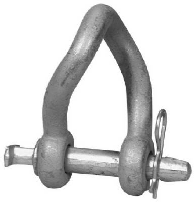 Apex Tools T3899919 Galvanized Twisted Clevis - Silver - 0.87 in. - Durable Forged Steel