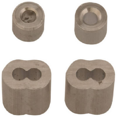 B7675454 .25 in. Wire Rope Ferrule-Stop, Pack 2