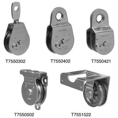 Picture of Apex Tools Group T7550302 2 in. Steel Single Sheave Swivel Eye Pulley Pack of 5