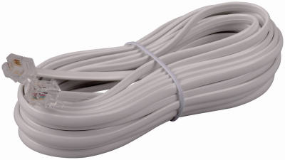 Picture of Audiovox TP243WHN 25 ft. White Modular Line Cord