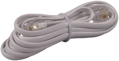 Picture of Audiovox TP210WHN White&#44; Modular Line Extension Cord - 7 ft