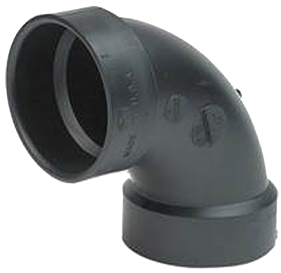 Mueller Industries 02879H 4 in. Hub x Hub- ABS DWV Elbow