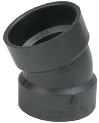 Mueller Industries 02983H ABS & DWV Ell- Hub x Hub - 4 in