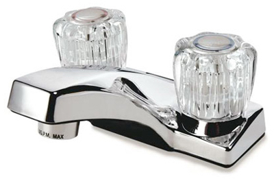 Mueller Industries 121-014RP Chrome, 2 Handle, Lavatory Faucet