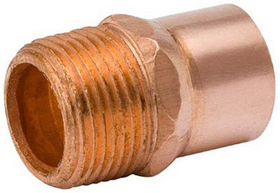 Mueller Industries W 61179 1.5 in. Male Pipe Thread Copper Adapter -  B&K, 116640