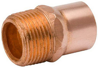 Mueller Industries W 61130 .5 x .75 in. Copper Male Pipe Thread Adapter -  B&K, 231985