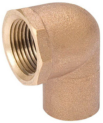 Mueller Industries A 61507NL .5 in. Female Pipe Thread Copper 90 Degree Elbow -  TotalTools, TO602723