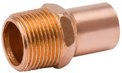 Mueller Industries W 61431 .5 in. Male Pipe Thread Street Adapter