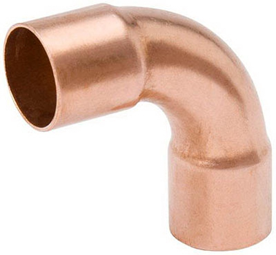 Mueller Industries W 62728 .63 in. 90 & degree Elbow Long Turn