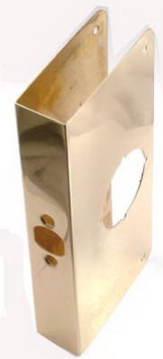 2001-PB 9 in. Polished Brass Door Reinforcer