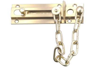 1879 Brass Guard & Chain & Bolt