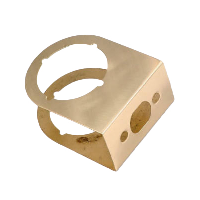 2035-PB 3 in. Polished Brass Door Reinforcer