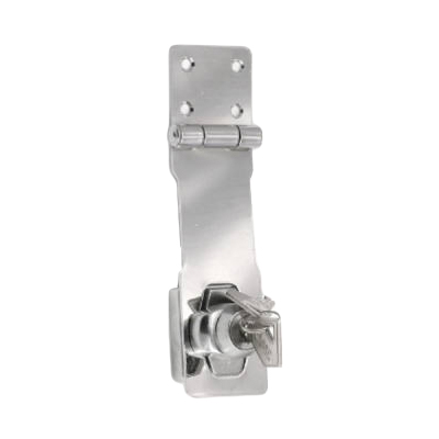3708 4.5 in. Chrome Key Hasp Lock
