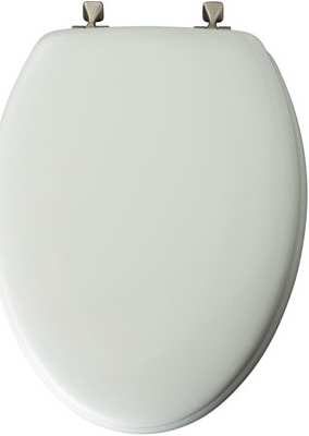 Picture of Bemis 144BN 000 White Elongated Wood Toilet Seat