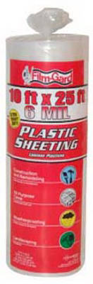 626196 6Mil Clear Polyethylene Consumer Sheeting- 10 x 25 ft