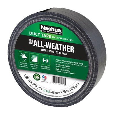 Picture of Berry Plastics 1207791 All-Weather HVAC Duct Tape Black- 1.89 in. x 60 Yd