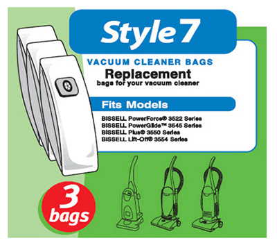 Picture of Bissell 32120 Bissell 7 Vacum Bag- 3 Pack