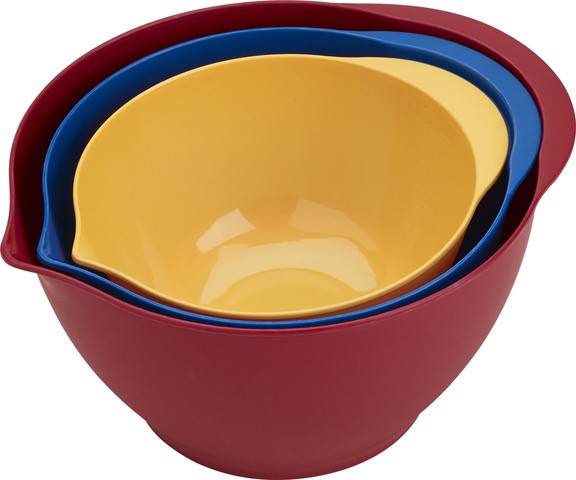 Picture of Good Cook 11620 Plastic Mixing Bowl Set- 3 Piece