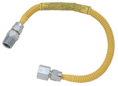 Picture of Brass Craft CSSL54-12 P 12 in. Stainless Steel Gas Appliance Connector