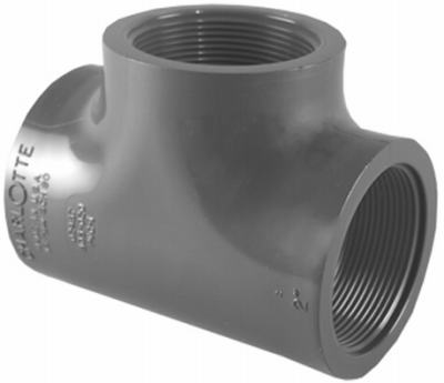 PVC 08402 1200HA .75 in. PVC Schedule 80 Tee, Gray
