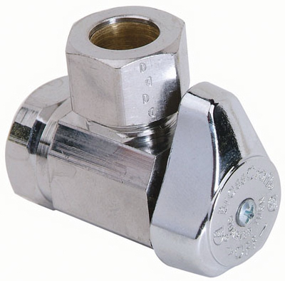 Picture of Brass Craft G2R37X CD .50 in. Female Iron Pipe x .50 in. OD Compression- Chrome- Angle Valve