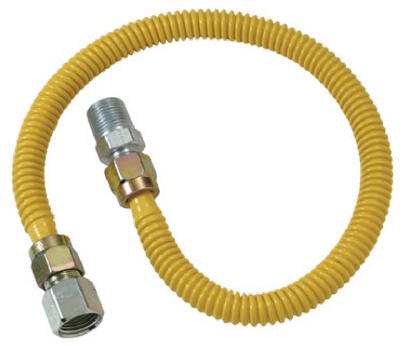 Picture of Brass Craft CSSD54-24 P 24 in. Pro-Coat Epoxy Coated&#44; Stainless Steel Gas Appliance Connector