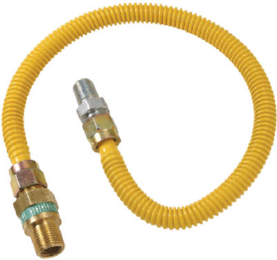 Picture of Brass Craft CSSD44R-18 P Safety Plus Advantage Coated Stainless Steel&#44; Gas Connector