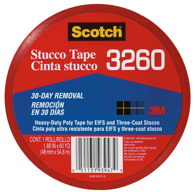 Picture of 3M 3260-A Heavy Duty Poly Stucco Tape 2 in. x 60 yards