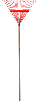 RK 24003 Spring Brace Rake - Green - 24 in. - Durable Metal Tines