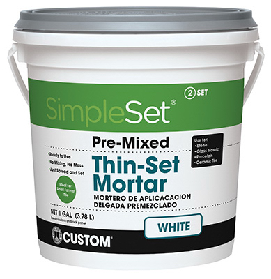 Picture of Building Products STTSW1-2 1 Gallon Thin Set Mortar- White