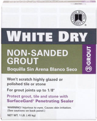 Picture of Building Products WDG1-6 Dry Tile Grout- White
