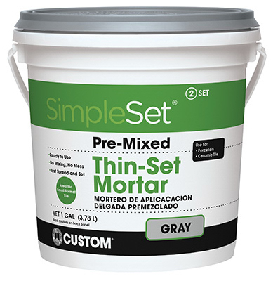 Picture of Building Products CTTSG1-2 1 Gallon Thin Set Mortar&#44; Gray