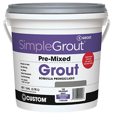 Picture of Building Products PMG1651-2 Gallon Pre-Mixed Grout- Delorean Gray