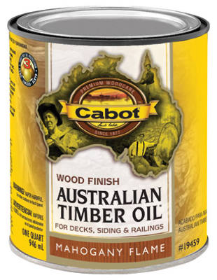 Picture of Cabot Samuel 19459-05 Australian Timber Oil  QT  Mahogany Flame  Wood Finish - pack of 4