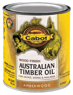 Picture of Cabot Samuel 19457-05 Australian Timber Oil  QT  Amberwood  Wood Finish 