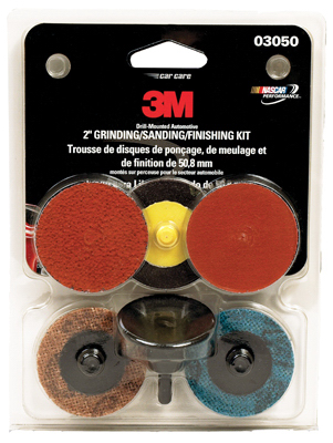 Picture of 3M 03050 2 in. Drill Mounted Automotive Grinding Sanding Finish Kit