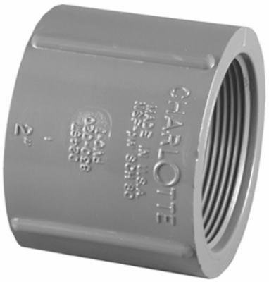 Charlotte Pipe PVC 08102 2000HA 2 in. PVC Schedule 80 Female Pipe Thread Coupling