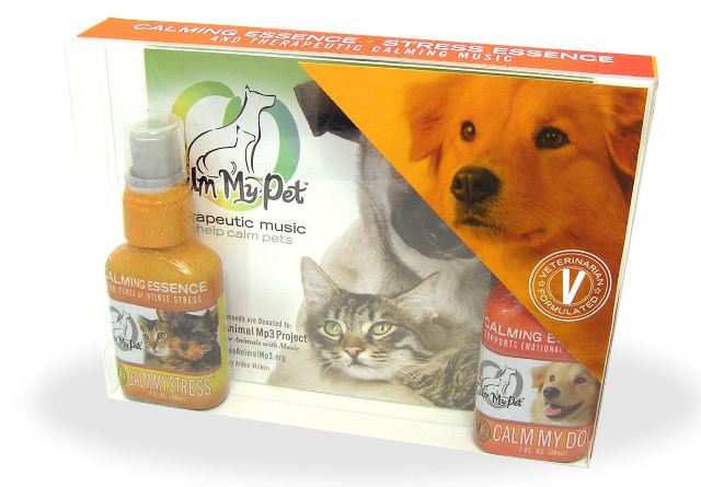 Picture of Calm My Pet CMP898 Calm My Dog Kit- Unscented Organic Calm My Dog Essence- Calm My Stress Essence and Soothing Music