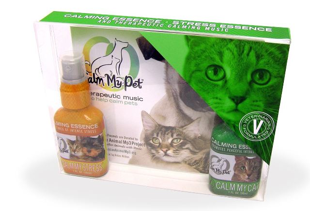 Picture of Calm My Pet CMP897 Unscented Organic Calm My Cat Essence&#44; Calm My Stress Essence & Soothing Music