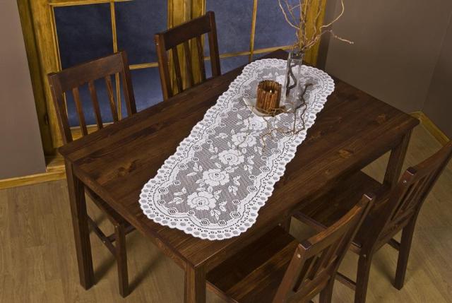 Picture of Tapestry Trading 652I1690 16 x 90 in. European Lace Table Runner- Ivory