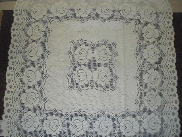 Picture of Tapestry Trading 652I3636 36 x 36 in. European Lace Table Topper- Ivory