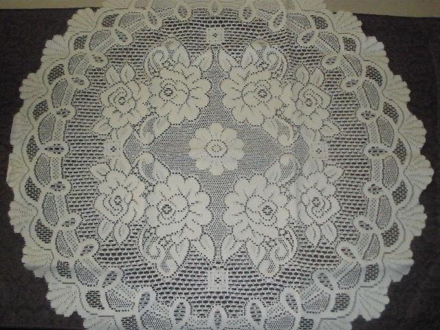 Picture of Tapestry Trading 558I35 36 in. European Lace Table Topper- Ivory