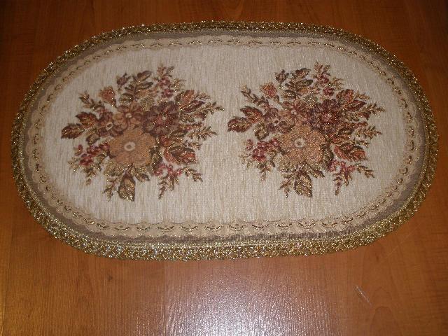 Picture of Tapestry Trading A1430B 14 x 30 in. Begium Table Runner Anika- Blue