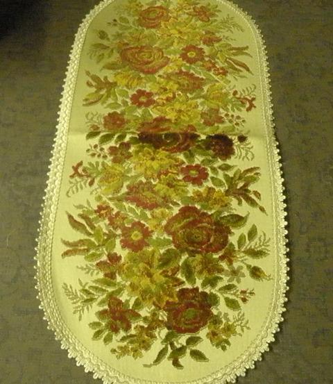 Picture of Tapestry Trading BA1430R 14 x 30 in. Begium Table Runner Baroque- Red