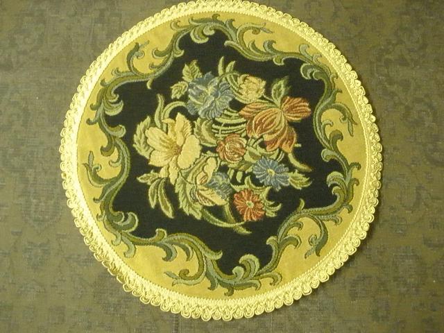 Picture of Tapestry Trading DH10 10 in. Begium Doily Dhalia- Navy Blue