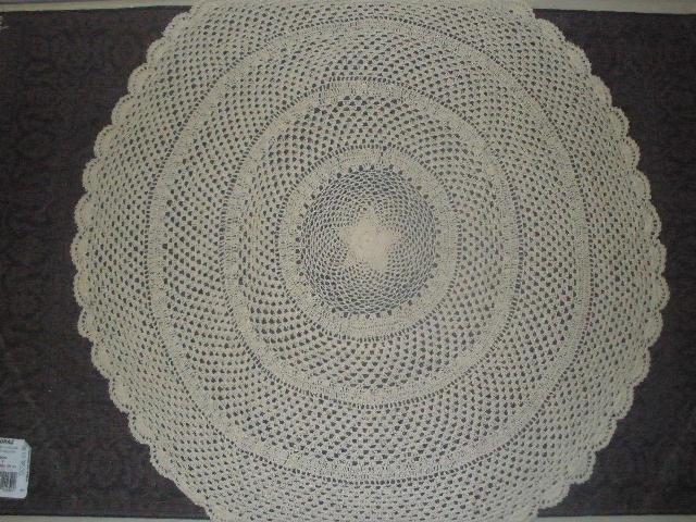 Picture of Tapestry Trading NL-14W1420 14 x 20 in. Handmade Indian Crochet Placemat- White