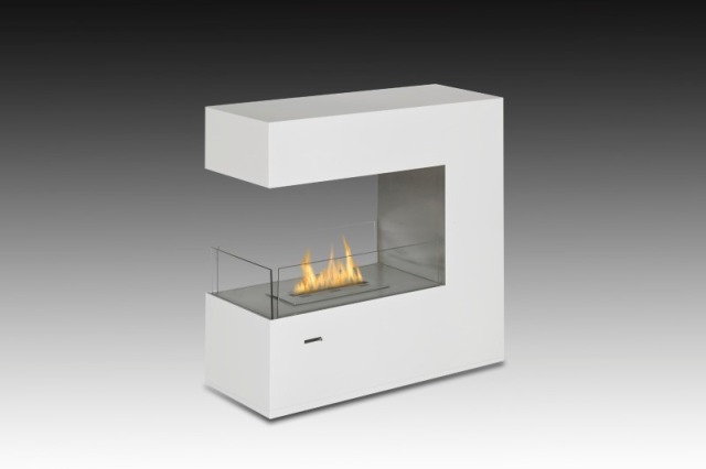 Picture of Eco-Feu FS-00082-SW Paramount Burner&#44; Gloss White