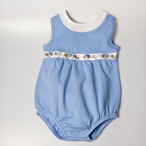 Balloon Bodysuit - Light Blue, 3-6 months